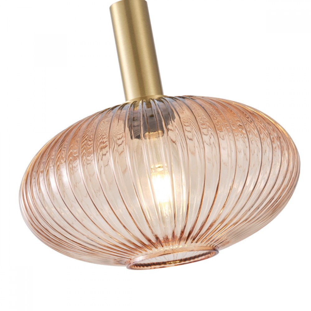 ΦΩΤΙΣΤΙΚΟ ΚΡΕΜΑΣΤΟ ΑΝΑΓΛΥΦΟ ΓΥΑΛΙ 1XΕ27 MAX 15W Φ300mm ARTE ILLUMINA ΜΕΛΙ TOPAZ