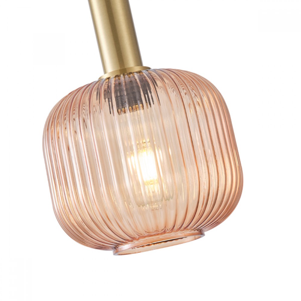 ΦΩΤΙΣΤΙΚΟ ΚΡΕΜΑΣΤΟ ΑΝΑΓΛΥΦΟ ΓΥΑΛΙ 1XΕ27 MAX 15W 200X180X1200mm ΜΕΛΙ ARTE ILLUMINA TOPAZ