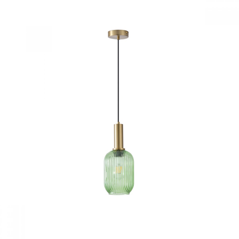 ΦΩΤΙΣΤΙΚΟ ΚΡΕΜΑΣΤΟ ΑΝΑΓΛΥΦΟ ΓΥΑΛΙ 1XΕ27 MAX 15W 130X200X1200mm ΠΡΑΣΙΝΟ ARTE ILLUMINA TOPAZ