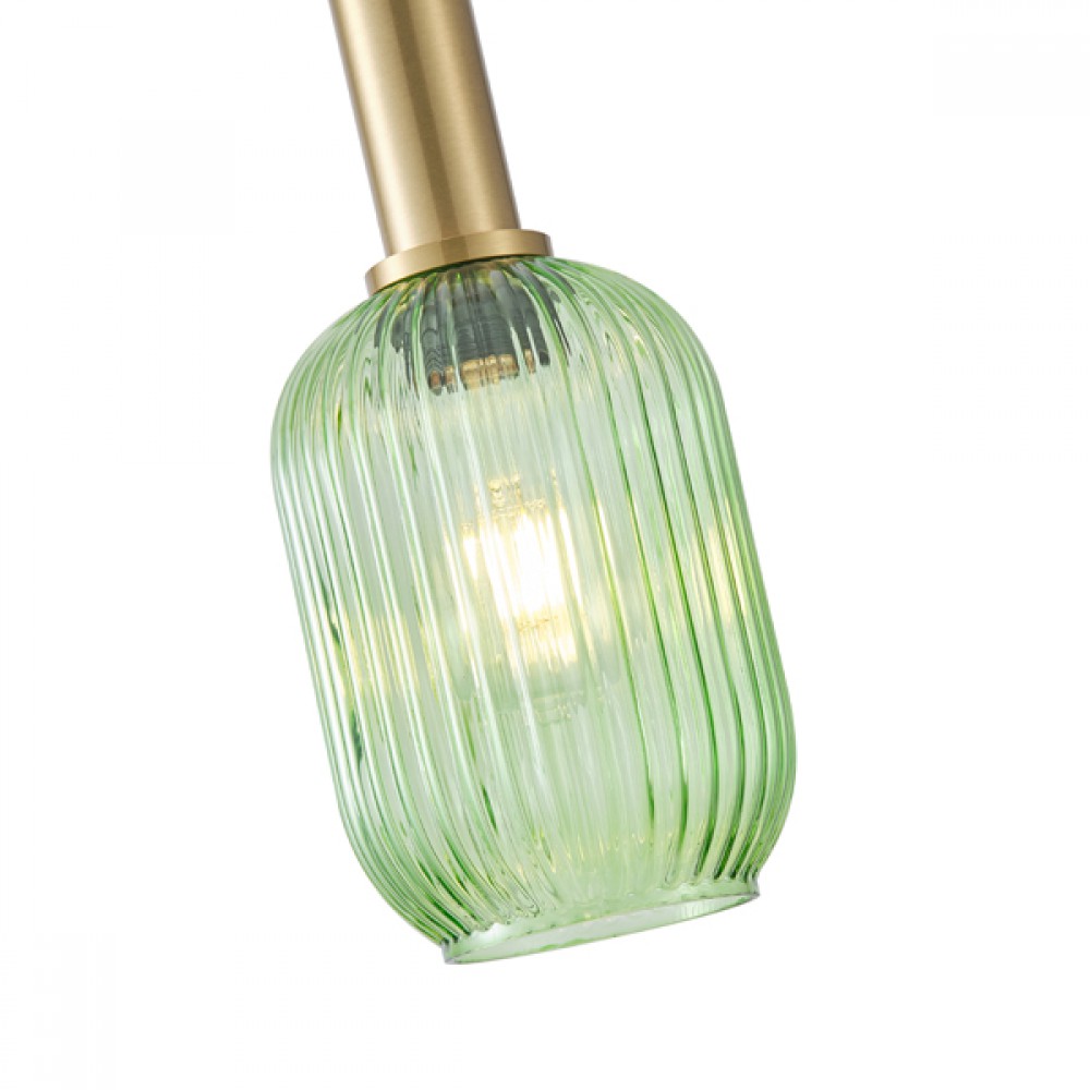 ΦΩΤΙΣΤΙΚΟ ΚΡΕΜΑΣΤΟ ΑΝΑΓΛΥΦΟ ΓΥΑΛΙ 1XΕ27 MAX 15W 130X200X1200mm ΠΡΑΣΙΝΟ ARTE ILLUMINA TOPAZ