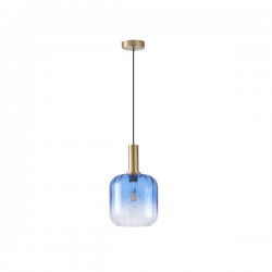 ΦΩΤΙΣΤΙΚΟ ΚΡΕΜΑΣΤΟ ΑΝΑΓΛΥΦΟ ΓΥΑΛΙ 1XΕ27MAX 15W 200X210mmX160cm ΜΠΛΕ ARTE ILLUMINA TOPAZ