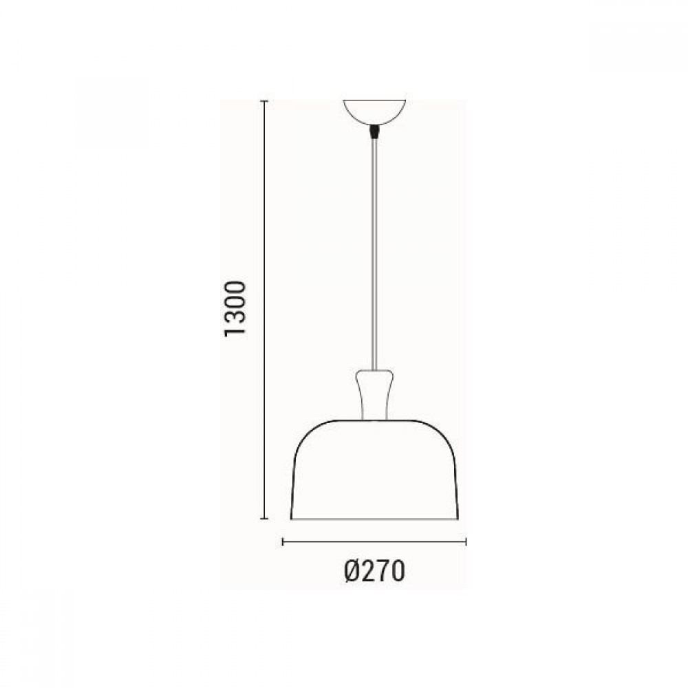 ΦΩΤΙΣΤΙΚΟ ΚΡΕΜΑΣΤΟ ΜΕΤΑΛΛΟ 1XΕ27 MAX 15W 270X1300mm ΜΑΥΡΟ ARTE ILLUMINA SIMPLO