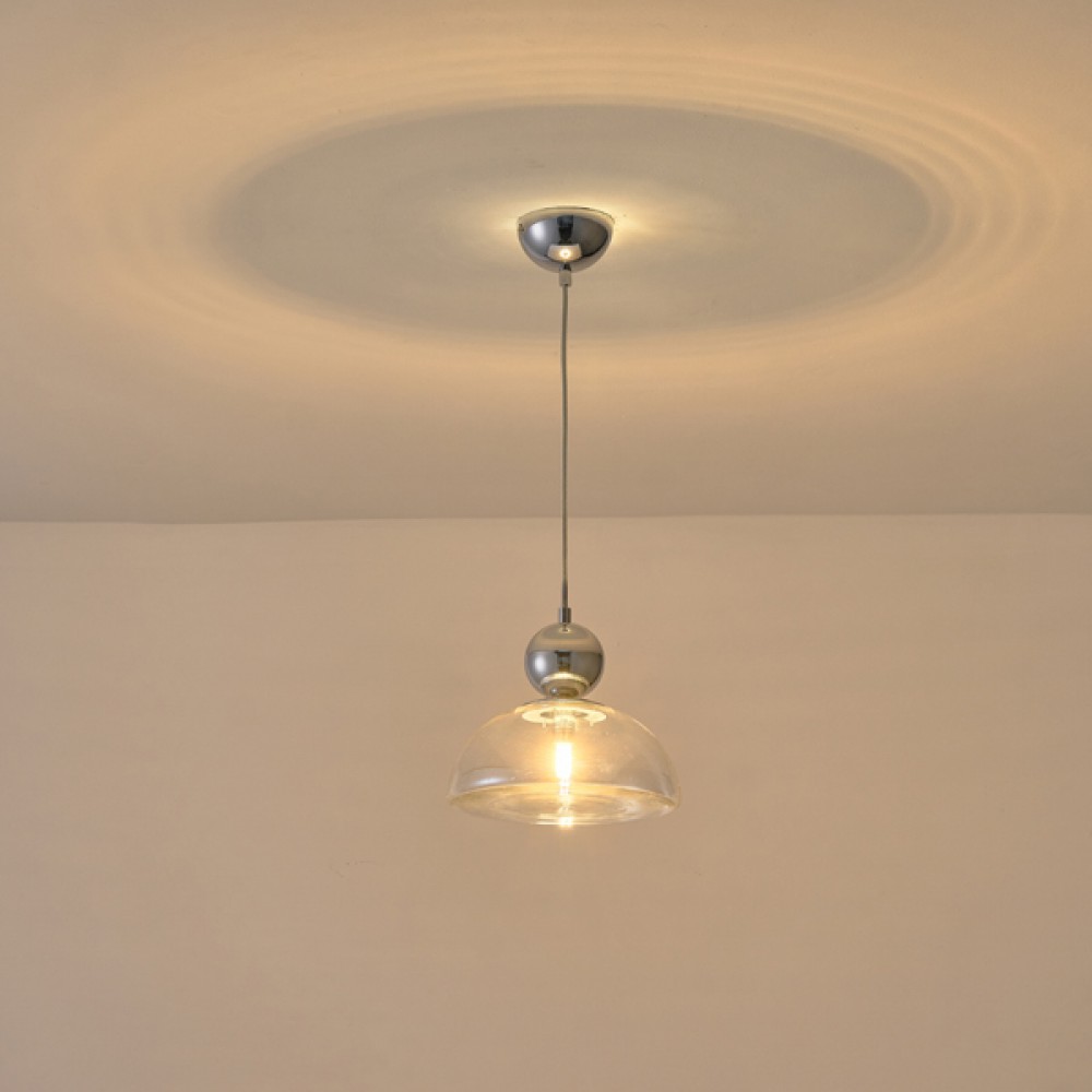 ΦΩΤΙΣΤΙΚΟ ΚΡΕΜΑΣΤΟ ΓΥΑΛΙ ΜΟΝΟΦΩΤΟ G9 MAX 7W 230x1260mm ΑΣΗΜΙ ARTE ILLUMINA CLEAR