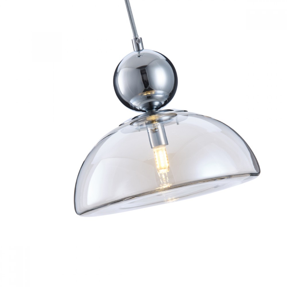 ΦΩΤΙΣΤΙΚΟ ΚΡΕΜΑΣΤΟ ΓΥΑΛΙ ΜΟΝΟΦΩΤΟ G9 MAX 7W 230x1260mm ΑΣΗΜΙ ARTE ILLUMINA CLEAR