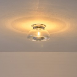 ΠΛΑΦΟΝΙΕΡΑ ΓΥΑΛΙΝΗ G9 MAX 7W 230X230X150mm ΑΣΗΜΙ ARTE ILLUMINA CLEAR