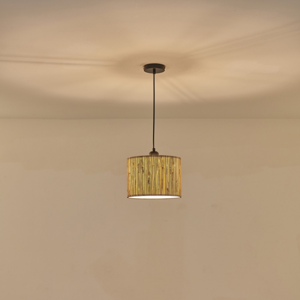 ΦΩΤΙΣΤΙΚΟ ΚΡΕΜΑΣΤΟ PAMPAS 1XE27 Max 15w 250x1260mm MΑΥΡΟ ARTE ILLUMINA AENON