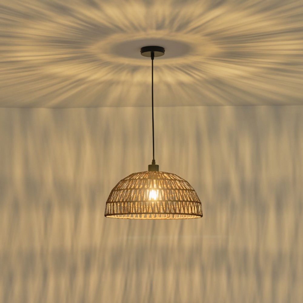 ΦΩΤΙΣΤΙΚΟ ΚΡΕΜΑΣΤΟ ΡΑΤΤΑΝ 1XE27 Max 15w 390Χ1270mm ΚΑΦΕ ARTE ILLUMINA VENTO