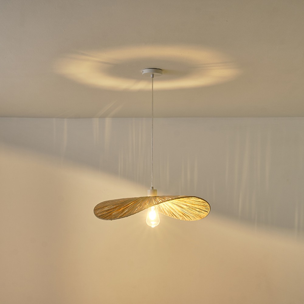 ΦΩΤΙΣΤΙΚΟ ΚΡΕΜΑΣΤΟ BAMBOO 1XE27 Max 15w 550X550X120mm ARTE ILLUMINA OASIS