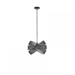 ΦΩΤΙΣΤΙΚΟ ΚΡΕΜΑΣΤΟ ΜΕΤΑΛΛΟ 1xΕ27 Max15W 350X350X1270mm ΜΑΥΡΟ ARTE ILLUMINA OGGI