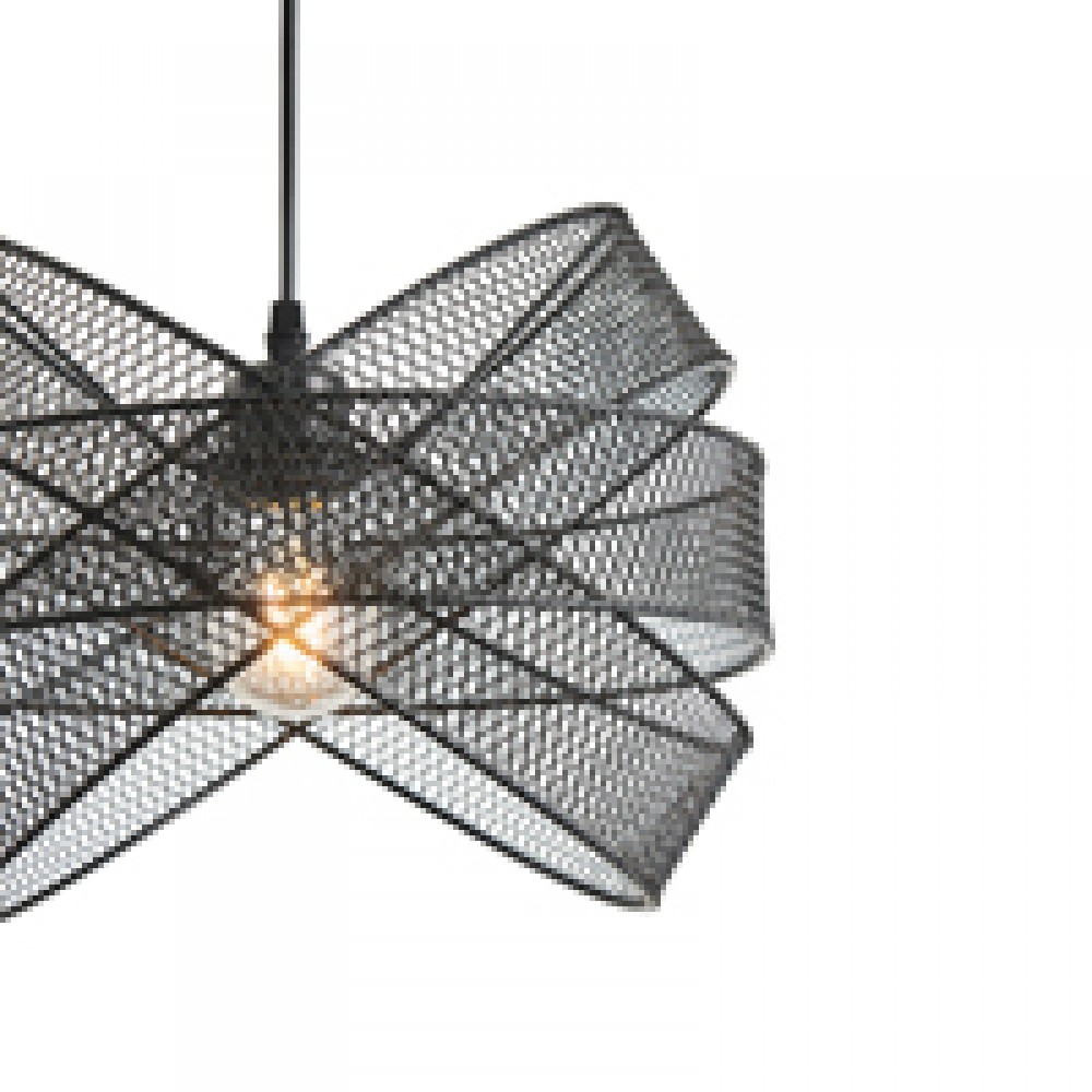 ΦΩΤΙΣΤΙΚΟ ΚΡΕΜΑΣΤΟ ΜΕΤΑΛΛΟ 1xΕ27 Max15W 350X350X1270mm ΜΑΥΡΟ ARTE ILLUMINA OGGI