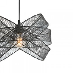 ΦΩΤΙΣΤΙΚΟ ΚΡΕΜΑΣΤΟ ΜΕΤΑΛΛΟ 1xΕ27 Max15W 350X350X1270mm ΜΑΥΡΟ ARTE ILLUMINA OGGI