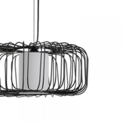 ΦΩΤΙΣΤΙΚΟ ΚΡΕΜΑΣΤΟ ΜΕΤΑΛΛΟ 1XE27 Max 15w 340X340X1520mm ΜΑΥΡΟ ARTE ILLUMINA AIRY