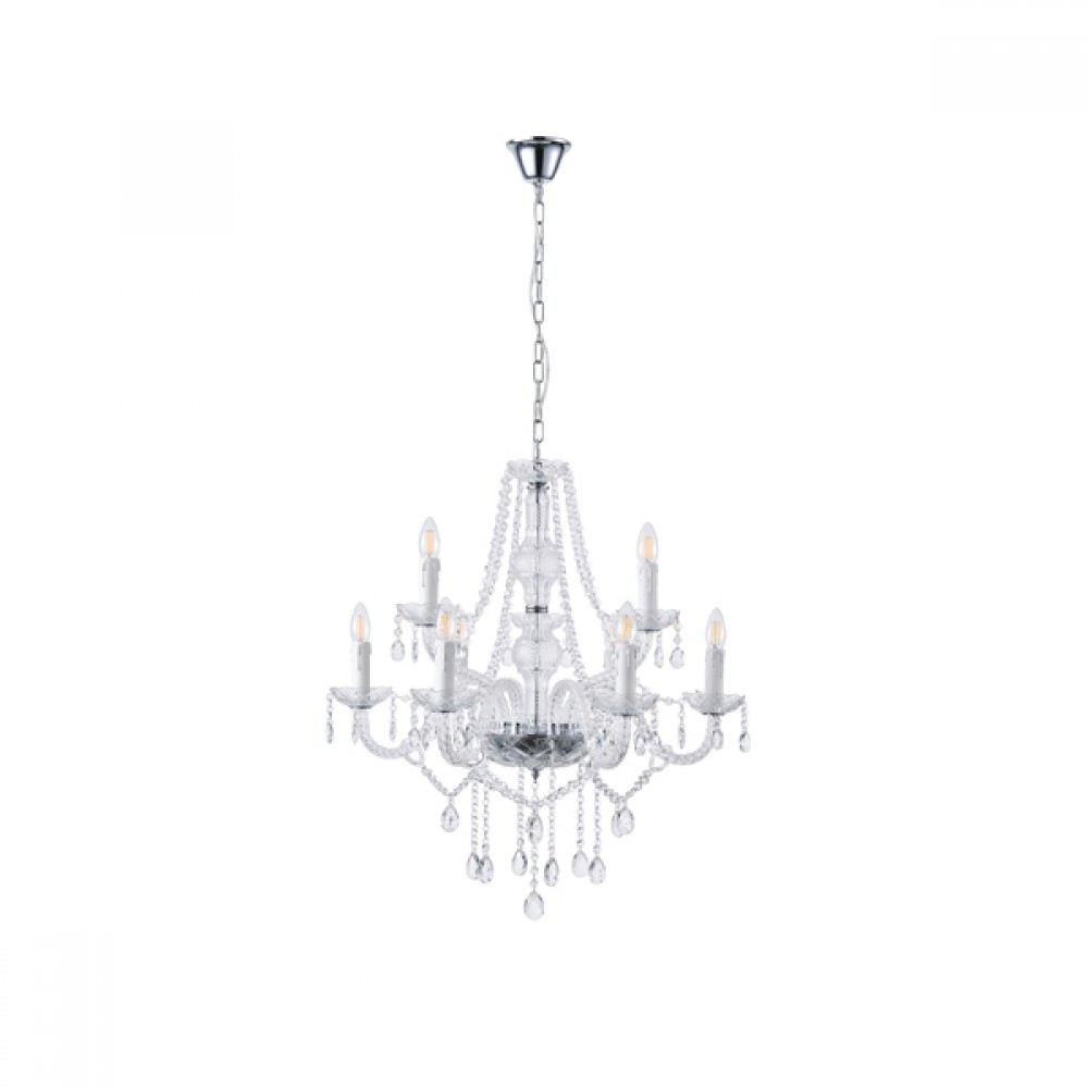 ΦΩΤΙΣΤΙΚΟ ΚΡΕΜΑΣΤΟ ΜΕΤΑΛΛΟ-ΓΥΑΛΙ 9ΦΩΤΟ 9X14E ΜΑΧ 15W 710X1750mm ΛΕΥΚΟ ARTE ILLUMINA KRISTALLO