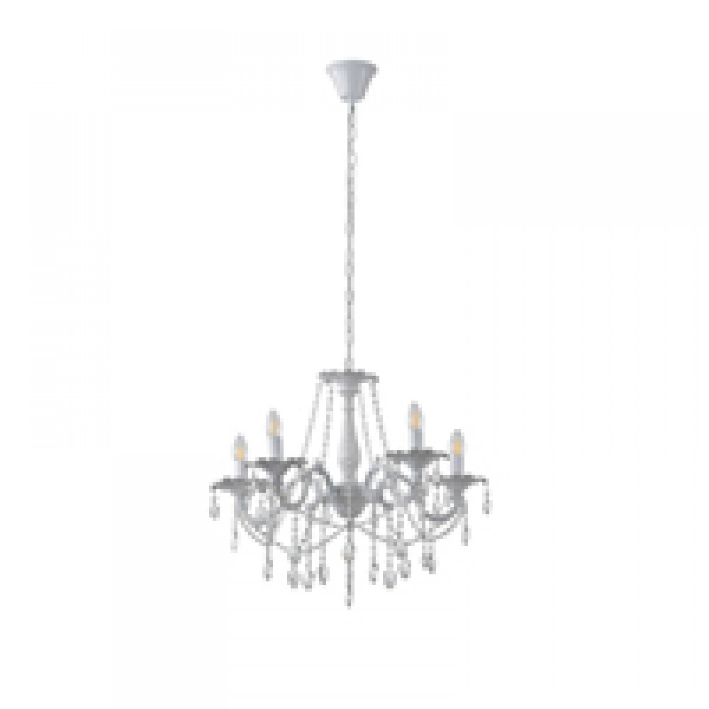 ΦΩΤΙΣΤΙΚΟ ΚΡΕΜΑΣΤΟ ΑΛΟΥΜΙΝΙΟ 5XE14 MAX 8W 1060X640mm ΔΙΑΦΑΝΕΣ ΓΥΑΛΙ ARTE ILLUMINA KRISTALLO