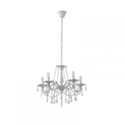 ΦΩΤΙΣΤΙΚΟ ΚΡΕΜΑΣΤΟ ΑΛΟΥΜΙΝΙΟ 5XE14 MAX 8W 1060X640mm ΔΙΑΦΑΝΕΣ ΓΥΑΛΙ ARTE ILLUMINA KRISTALLO