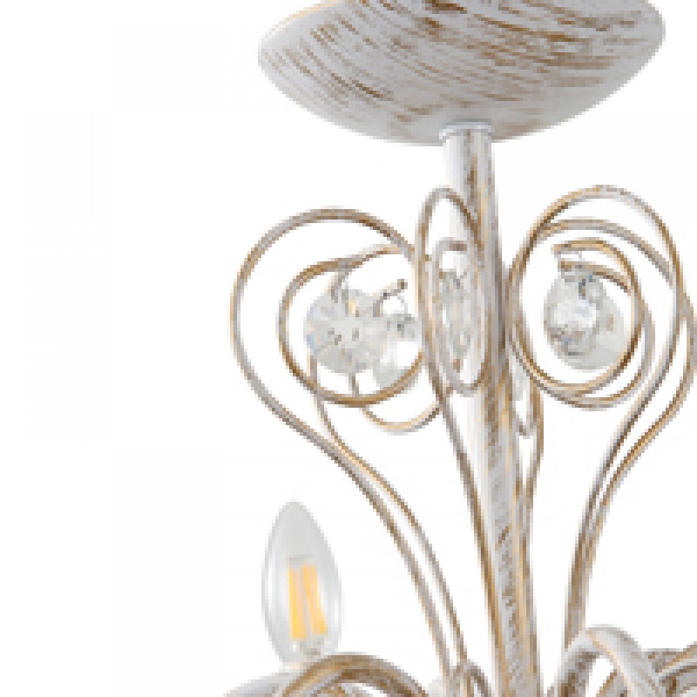 ΦΩΤΙΣΤΙΚΟ ΚΡΕΜΑΣΤΟ ΜΕΤΑΛΛΟ-ΔΙΑΦΑΝΕΣ ΓΥΑΛΙ 6ΦΩΤΟ 6XE27 Max 15w 340X640mm ARTE ILLUMINA KRISTALLO