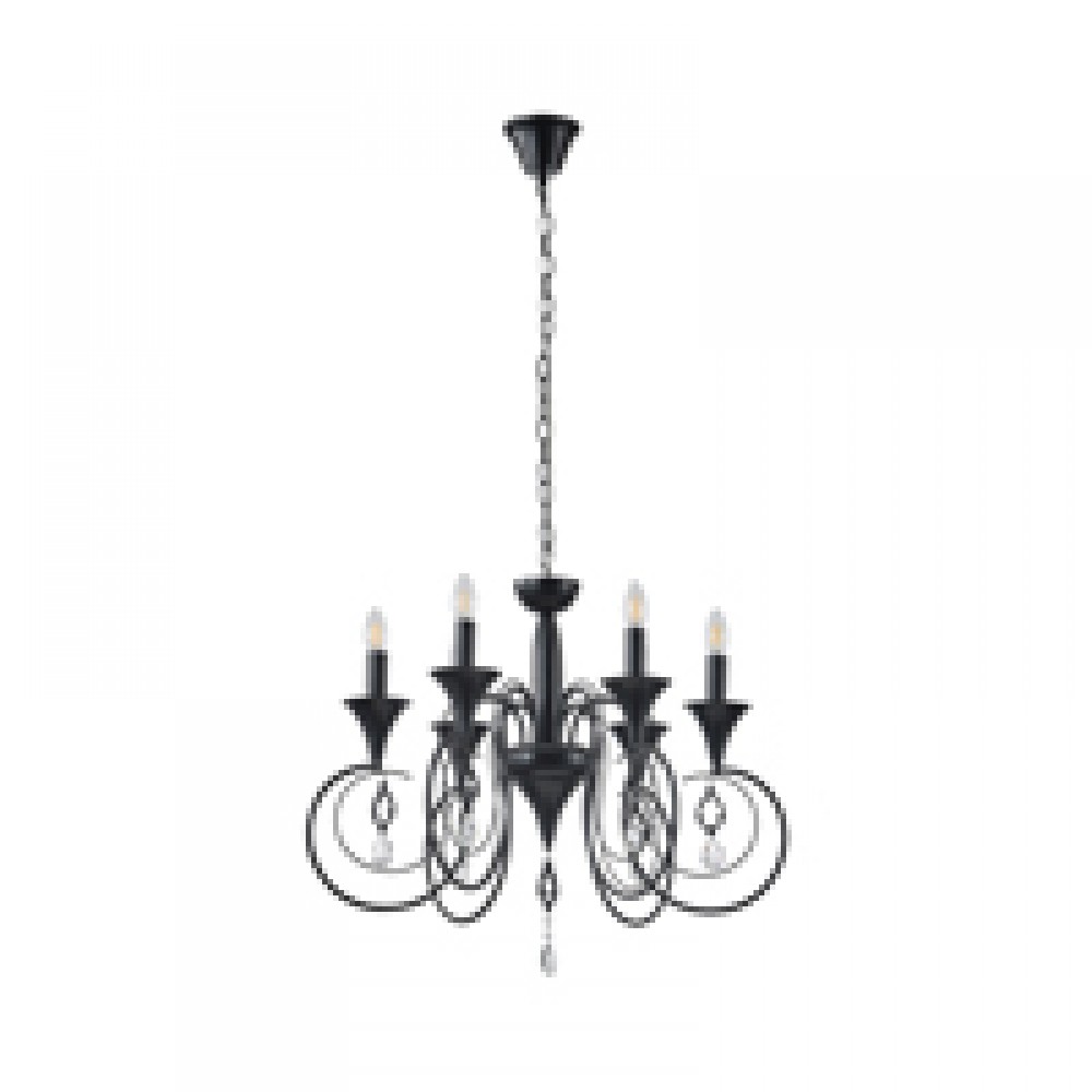 ΦΩΤΙΣΤΙΚΟ ΚΡΕΜΑΣΤΟ ΜΕΤΑΛΛΟ-ΔΙΑΦΑΝΕΣ ΓΥΑΛΙ 6ΦΩΤΟ 6XE27 Max 15w 500X720mm ARTE ILLUMINA KRISTALLO