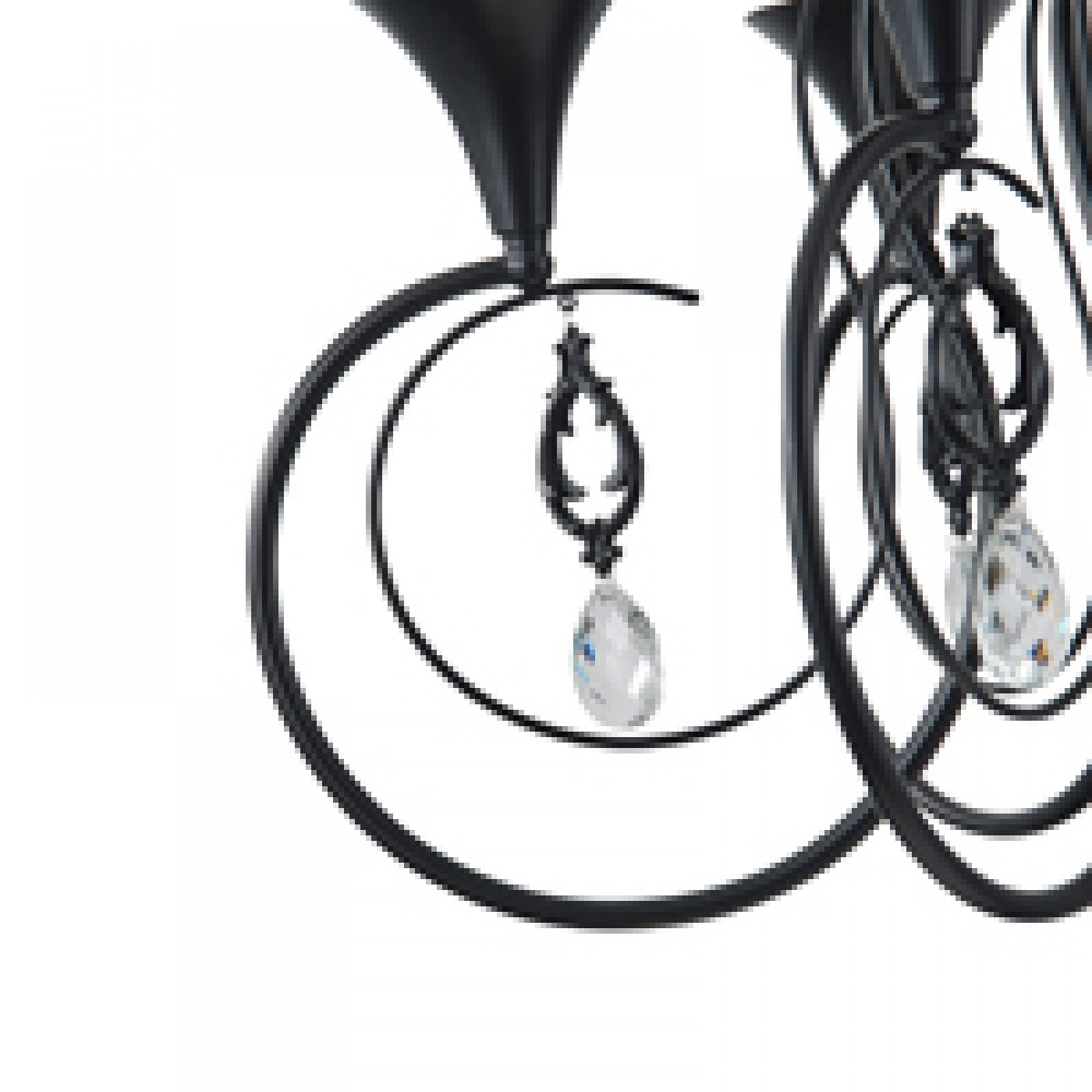 ΦΩΤΙΣΤΙΚΟ ΚΡΕΜΑΣΤΟ ΜΕΤΑΛΛΟ-ΔΙΑΦΑΝΕΣ ΓΥΑΛΙ 6ΦΩΤΟ 6XE27 Max 15w 500X720mm ARTE ILLUMINA KRISTALLO