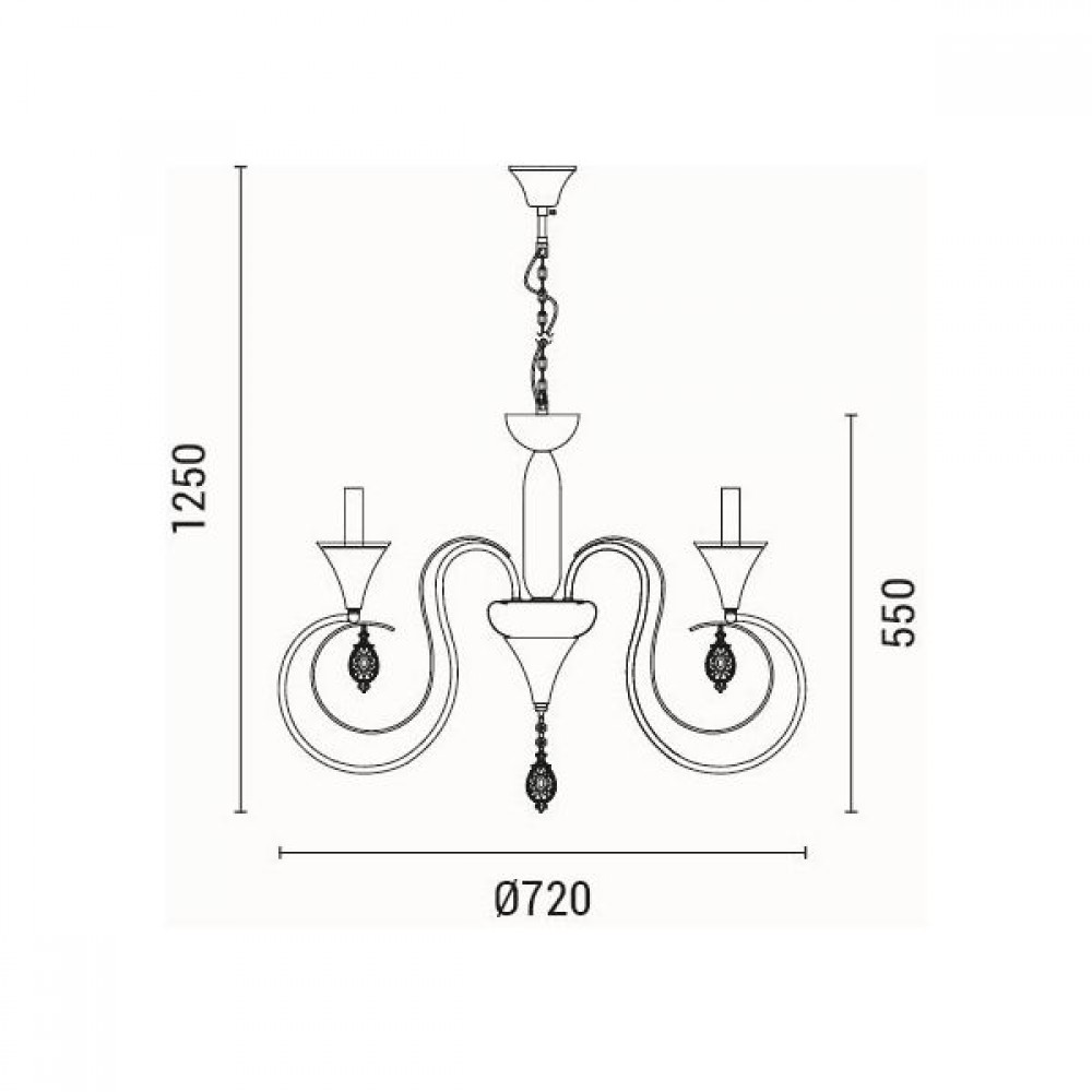 ΦΩΤΙΣΤΙΚΟ ΚΡΕΜΑΣΤΟ ΜΕΤΑΛΛΟ-ΔΙΑΦΑΝΕΣ ΓΥΑΛΙ 6ΦΩΤΟ 6XE27 Max 15w 500X720mm ARTE ILLUMINA KRISTALLO