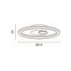 ΠΛΑΦΟΝΙΕΡΑ LED 60W 3300Lm 3000K Φ50 3CCT 3000-4000-6500K 510Χ60mm ΛΕΥΚΟ ARTE ILLUMINA MOTIVO