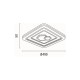 ΠΛΑΦΟΝΙΕΡΑ LED 60W 5220Lm 3000K Φ50 3CCT 3000-4000-6500K 490x50mm ΛΕΥΚΟ ARTE ILLUMINA MOTIVO