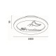 ΠΛΑΦΟΝΙΕΡΑ ΠΛΑΣΤΙΚΗ LED 60W 5940Lm 3CCT(3000-4000-6000K) Φ50 480x65mm ΛΕΥΚΟ-ΚΙΤΡΙΝΟ ARTE ILLUMINA ALEGRE