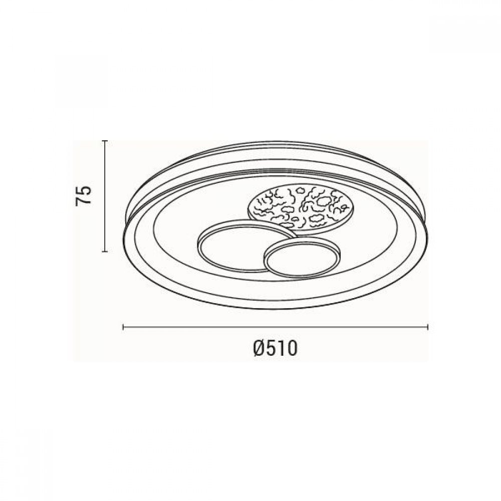 ΠΛΑΦΟΝΙΕΡΑ LED 60W 1000lm2CCT(3000&4000K) Φ50 510x75mm ΛΕΥΚΟ ΦΕΓΓΑΡΙ ARTE ILLUMINA ALEGRE