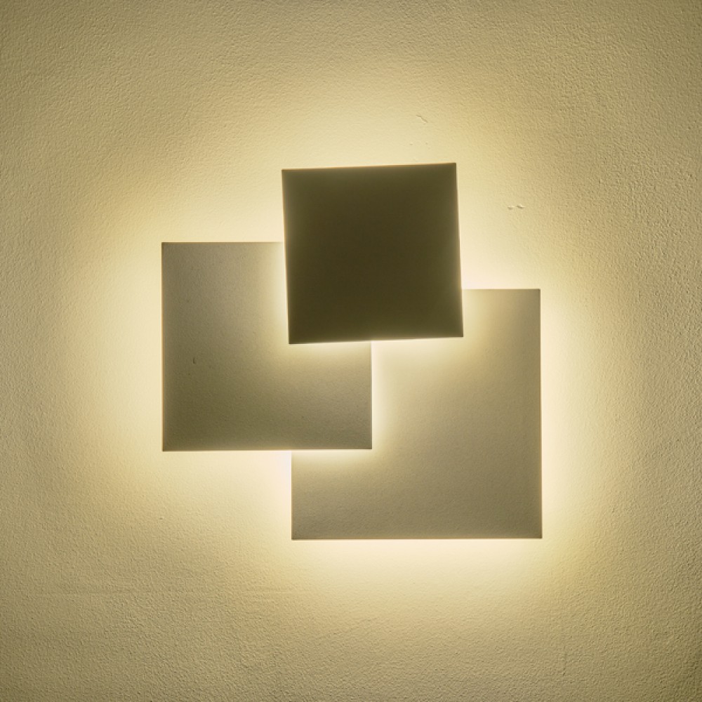 ΦΩΤΙΣΤΙΚΟ TOIXOY LED 16W 1400Lm 3000Κ 450X440mm ΛΕΥΚΟ ARTE ILLUMINA THALIA