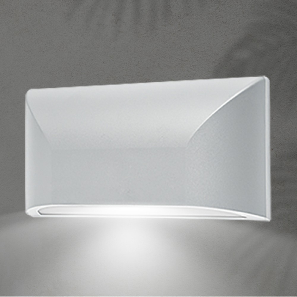 ΑΠΛΙΚΑ ΤΟΙΧΟΥ LED SLIM 6W IP65 220-240V 4000K 220X51X113mm ΛΕΥΚΟ PRO ARTE ILLUMINA