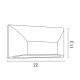 ΑΠΛΙΚΑ ΤΟΙΧΟΥ LED SLIM 6W IP65 220-240V 4000K 220X51X113mm ΛΕΥΚΟ PRO ARTE ILLUMINA