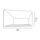 ΑΠΛΙΚΑ ΤΟΙΧΟΥ LED SLIM 6W IP65 220-240V 4000K 220X51X113mm ΓΚΡΙ PRO ARTE ILLUMINA