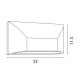 ΑΠΛΙΚΑ ΤΟΙΧΟΥ LED SLIM 6W IP65 220-240V 4000K 220X51X113mm ΓΡΑΦΙΤΗΣ PRO ARTE ILLUMINA