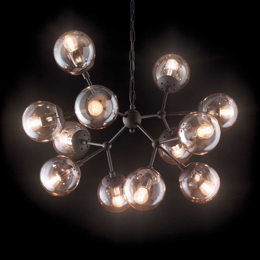 12ΦΩΤΟ ΦΩΤΙΣΤΙΚΟ ΟΡΟΦΗΣ ΜΕΤΑΛΛΙΚΟ ΜΑΥΡΟ KEPLER SP12 IDEAL LUX