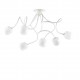 Γυάλινη Πλαφονιέρα Λευκή 6xG9 Octopus pl6 - IDEAL LUX