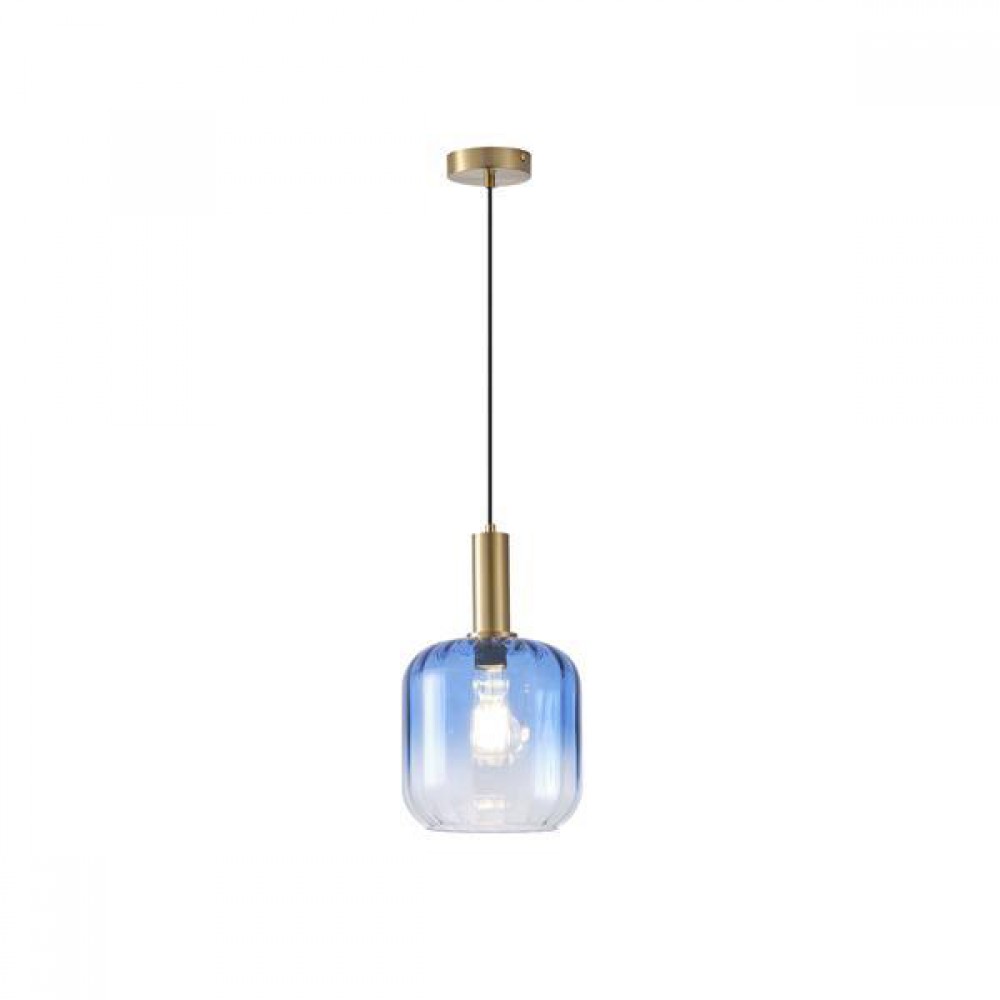 ΦΩΤΙΣΤΙΚΟ ΚΡΕΜΑΣΤΟ ΑΝΑΓΛΥΦΟ ΓΥΑΛΙ 1XΕ27MAX 15W 200X210mmX160cm ΜΠΛΕ ARTE ILLUMINA TOPAZ