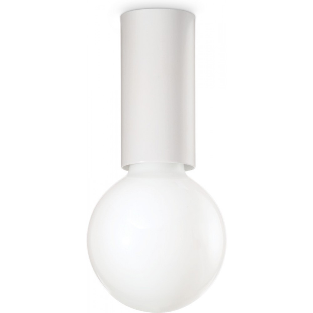 Petit pl1 Μονό Σποτ με Ντουί E27 σε Λευκό Χρώμα  Ideal Lux