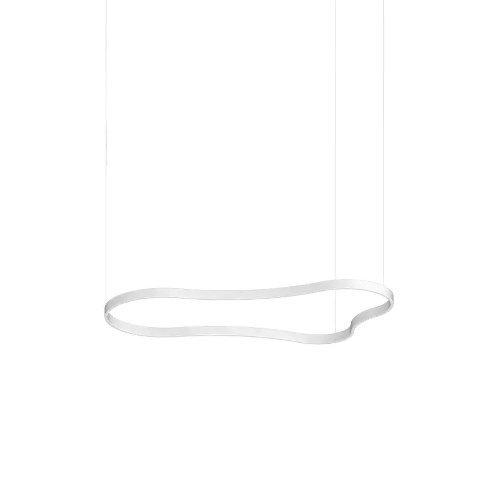 Κρεμαστό Φωτιστικό Λευκό LED Waves-3 sp L1556 x H2093 x P870 mm IDEAL LUX