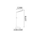 Φωτιστικό Δαπέδου Υ197xΜ120εκ. Comfort-2 pt 2700k-5700k Μαύρο Ideal Lux