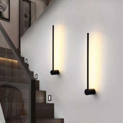 Απλίκα Τοίχου LED 8W CCT Μαύρη Atman