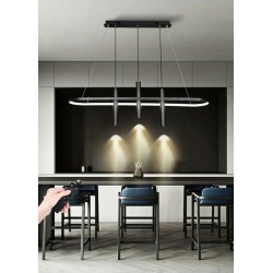 Κρεμαστό Φωτιστικό Μαύρο LED CADIZ ATMAN