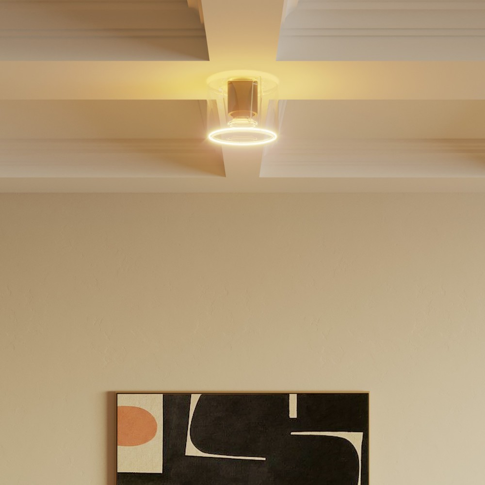 Φωτιστικό Τοίχου ή Οροφής Με Μικρή Διάφανη Λάμπα Ghost Μαύρο - Creative Cables Φωτιστικό Τοίχου ή Οροφής Με Μικρή Διάφανη Λάμπα Ghost Μαύρο - Creative Cables