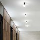 Petit pl1 Μονό Σποτ με Ντουί E27 σε Μαύρο Χρώμα  Ideal Lux