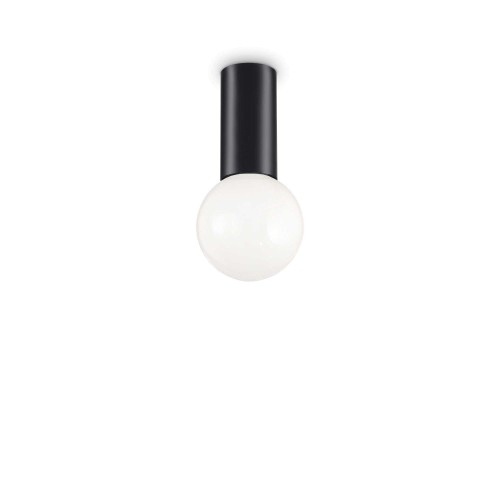 Petit pl1 Μονό Σποτ με Ντουί E27 σε Μαύρο Χρώμα  Ideal Lux