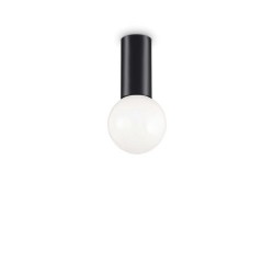 Petit pl1 Μονό Σποτ με Ντουί E27 σε Μαύρο Χρώμα  Ideal Lux