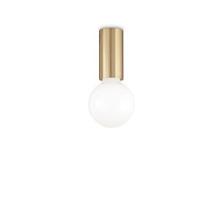 Petit pl1 Μονό Σποτ με Ντουί E27 σε Χρυσό Χρώμα  Ideal Lux