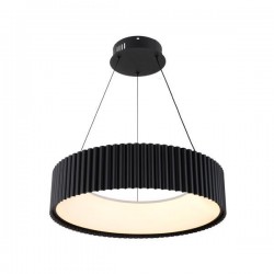 ΦΩΤΙΣΤΙΚΟ ΚΡΕΜΑΣΤΟ ΜΕΤΑΛΛΟ LED 30W 2262Lm 3000K ΜΑΥΡΟ Φ470mm ARTE ILLUMINA HALLO