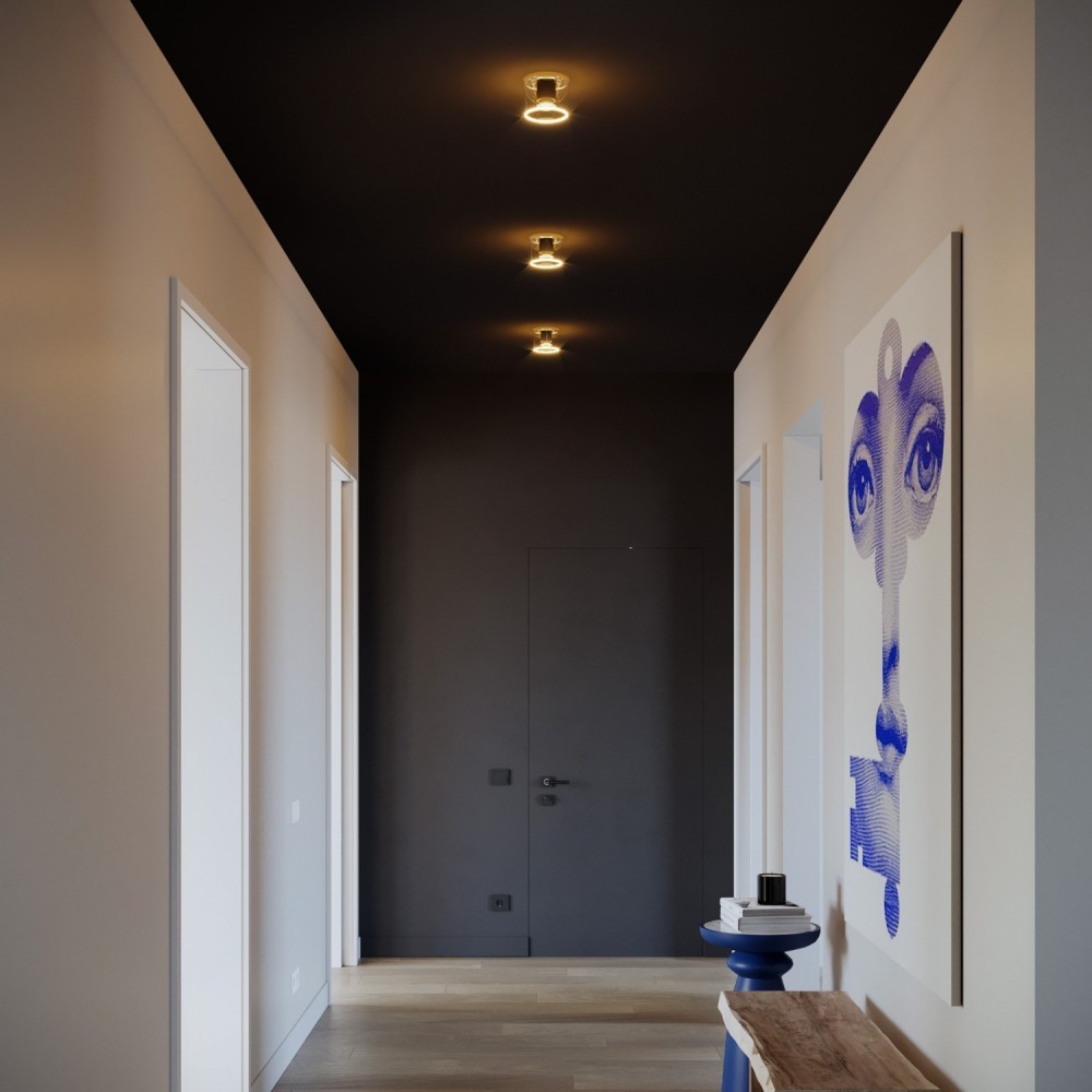 Φωτιστικό Τοίχου ή Οροφής Με Μικρή Διάφανη Λάμπα Ghost Μαύρο - Creative Cables Φωτιστικό Τοίχου ή Οροφής Με Μικρή Διάφανη Λάμπα Ghost Μαύρο - Creative Cables