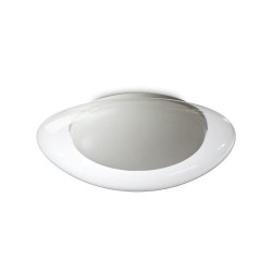 Πλαφονιέρα Οροφής Λευκή με Ενσωματωμένο LED Squish pl d64 Ideal Lux