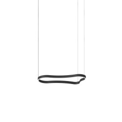 Κρεμαστό Φωτιστικό Μαύρο LED Waves-1 sp L942 x H2093 x P451 mm IDEAL LUX