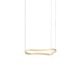 Κρεμαστό Φωτιστικό Χρυσό LED Waves-1 sp L942 x H2093 x P451 mm IDEAL LUX